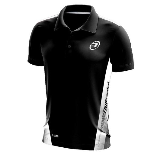 BULLPADEL BUBON DRY FIT POLO SHIRT (BLACK/ROYAL BLUE)