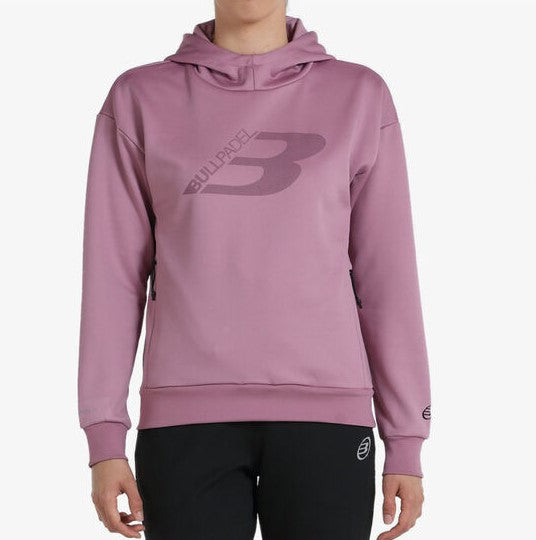 Bullpadel Women's Hoodie INCOE (Wine Pink)