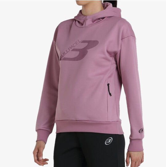 Bullpadel Women's Hoodie INCOE (Wine Pink)