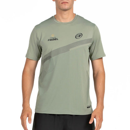 Bullpadel Men's T-shirt PATOS (Khaki/Eucalyptus)
