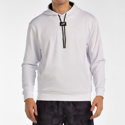 Bullpadel Men's Hoodie BINEE (White/Stone/Bluish Green)