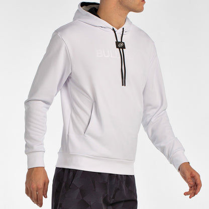 Bullpadel Men's Hoodie BINEE (White/Stone/Bluish Green)