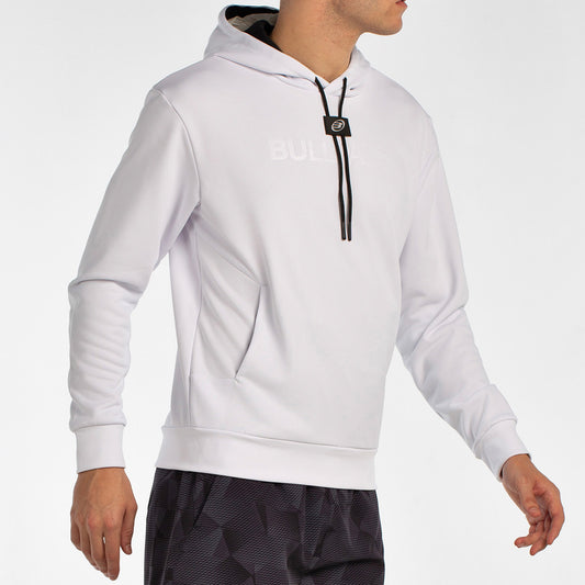Bullpadel Men's Hoodie BINEE (White/Stone/Bluish Green)