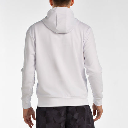 Bullpadel Men's Hoodie BINEE (White/Stone/Bluish Green)
