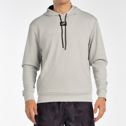 Bullpadel Men's Hoodie BINEE (White/Stone/Bluish Green)