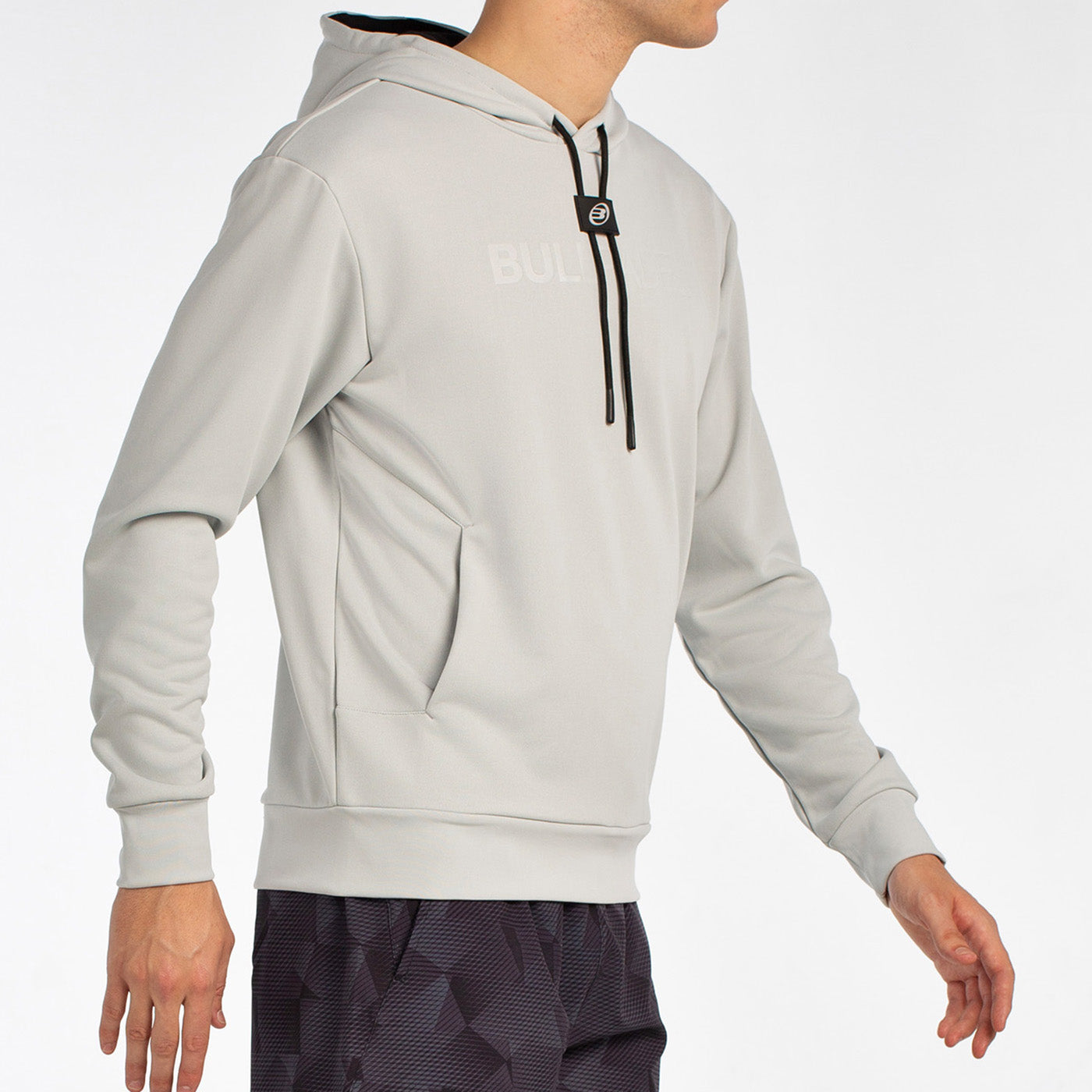 Bullpadel Men's Hoodie BINEE (White/Stone/Bluish Green)