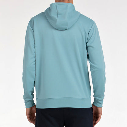 Bullpadel Men's Hoodie BINEE (White/Stone/Bluish Green)