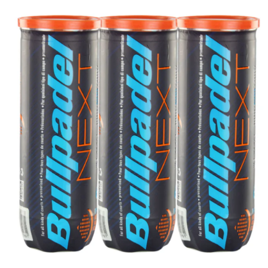 Bullpadel NEXT balls - 3 Cans (9 Balls)