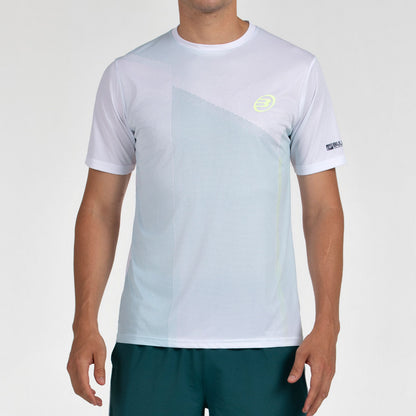 Bullpadel Men's T-Shirt LAGAR (White/Bluish Green)