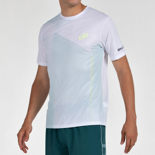 Bullpadel Men's T-Shirt LAGAR (White/Bluish Green)