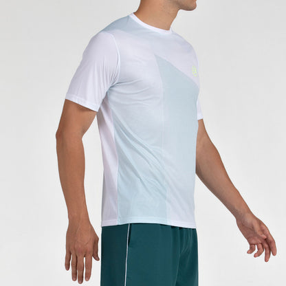 Bullpadel Men's T-Shirt LAGAR (White/Bluish Green)