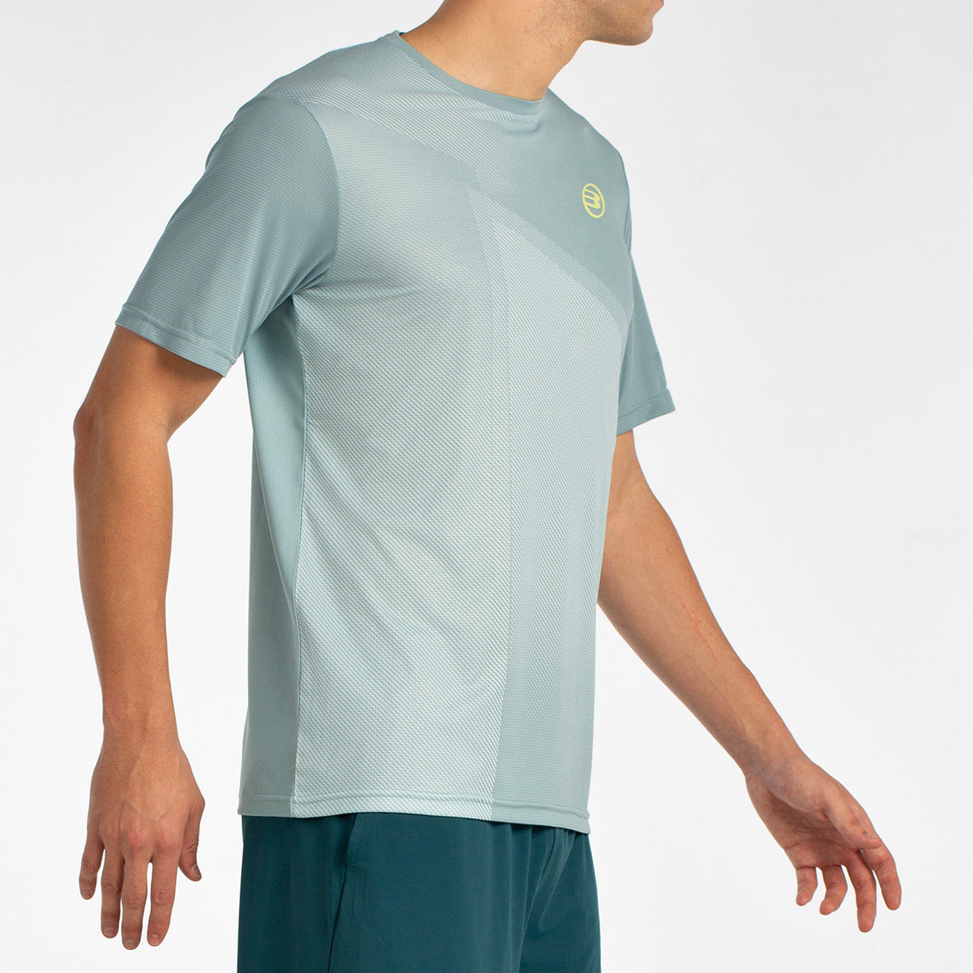 Bullpadel Men's T-Shirt LAGAR (White/Bluish Green)