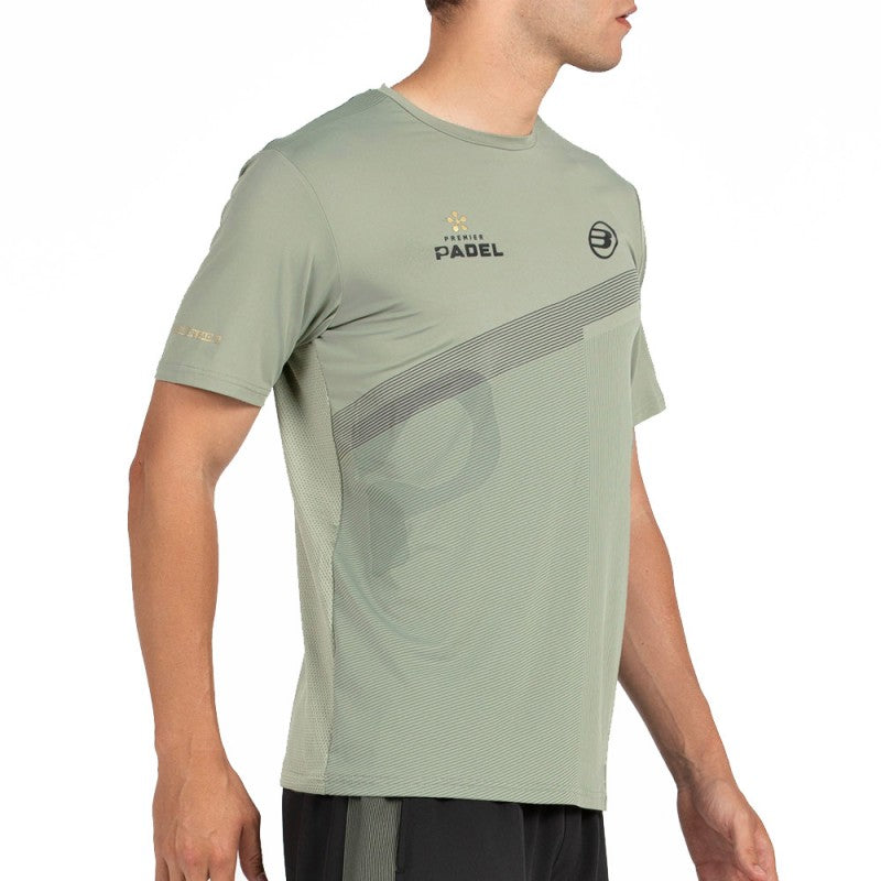 Bullpadel Men's T-shirt PATOS (Khaki/Eucalyptus)
