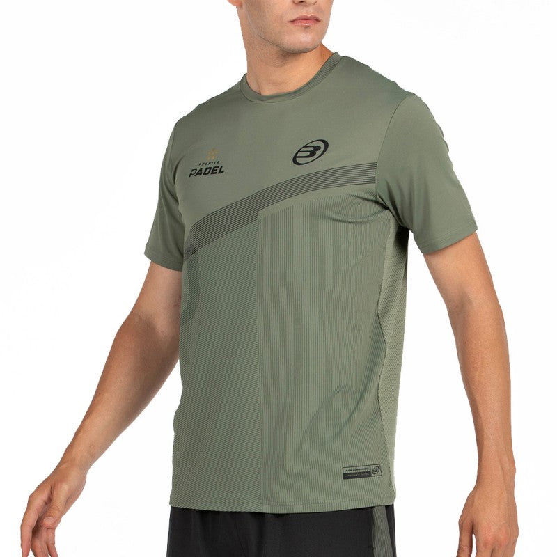 Bullpadel Men's T-shirt PATOS (Khaki/Eucalyptus)
